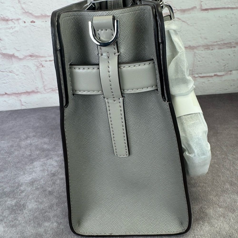 Michael Kors NWT Gray Medium East West Rayne Leather Handbag - Picture 5 of 11